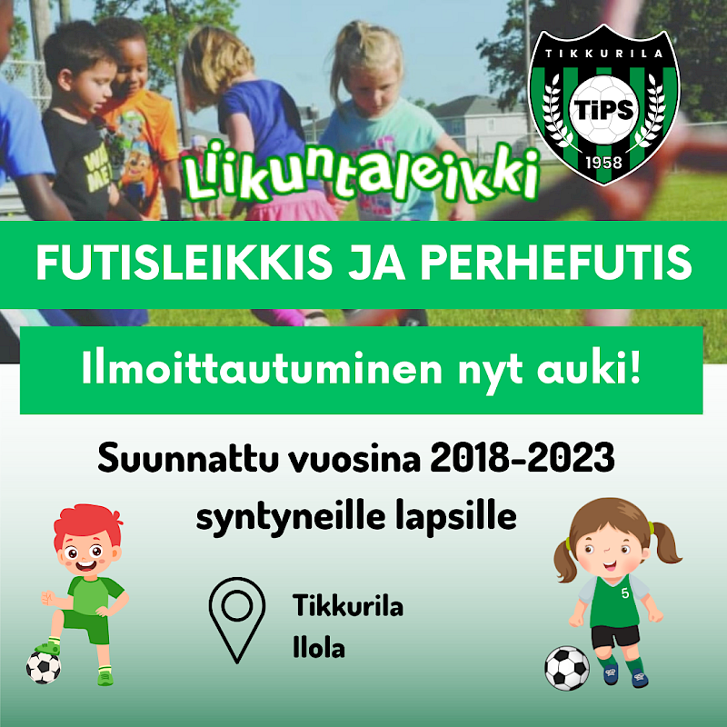 Kevään Futisleikkis ja Perhefutis – ilmoittautuminen alkanut