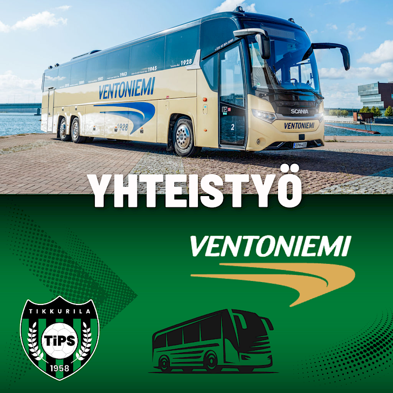 Ventoniemi Tikkurilan Palloseuran yhteistyökumppaniksi
