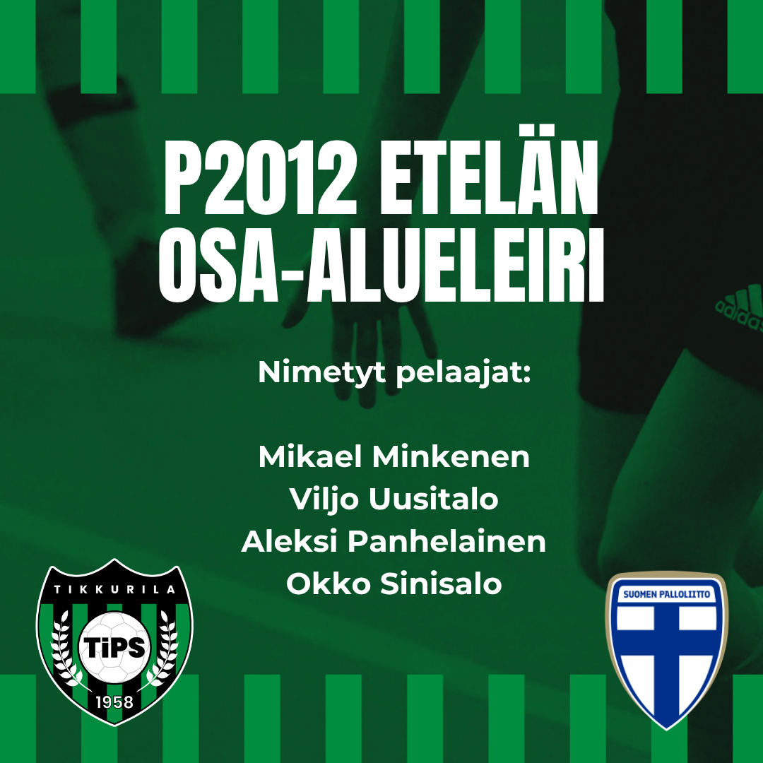 Pelaajia nimetty osa-alueleirille