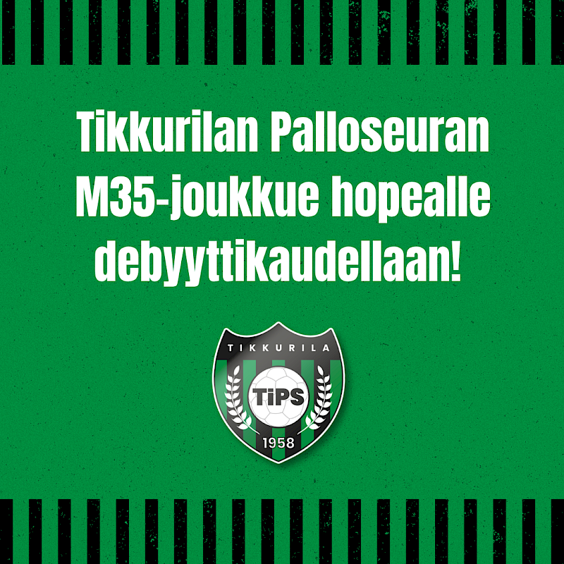 M35-joukkue hopealle debyyttikaudellaan
